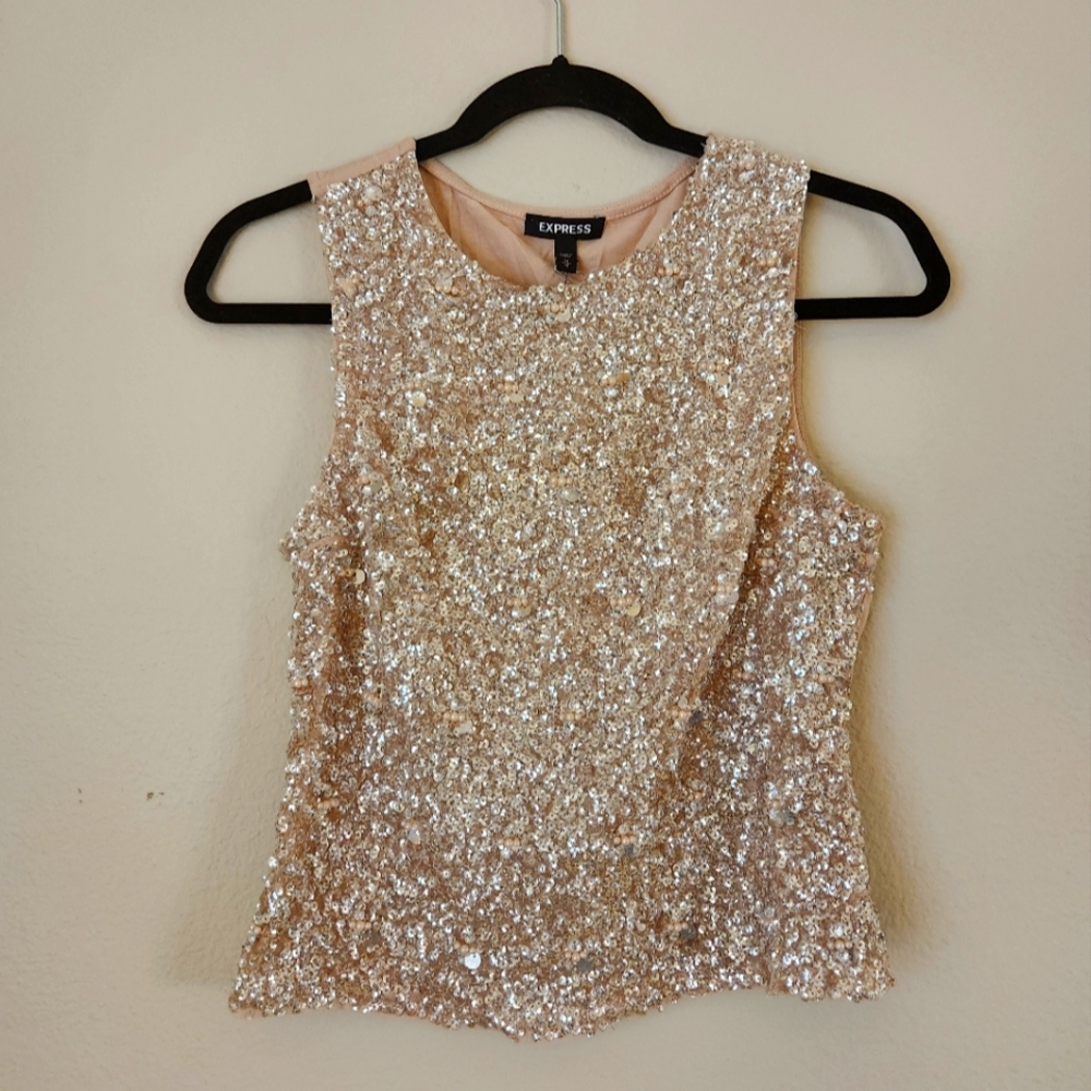 Sleeveless Sequin Top - Celebrations, Party, Festive